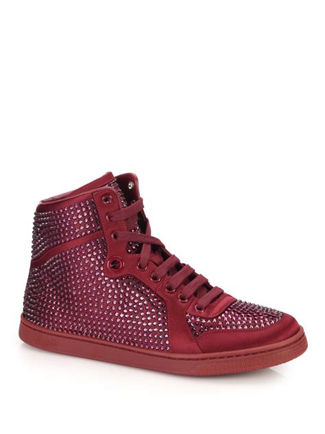 crystal gucci sneakers|gucci crystal studded sneakers.